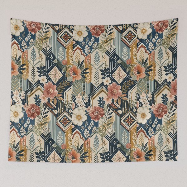 Item preview, Vintage Floral Geometric Pattern | Boho Botanical Decorative Design designed and sold by My Gluten Free Life UK.