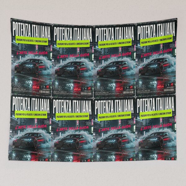 Item preview, Satin Black Twin Turbo V6 Sedan Heavy Tire Smoke designed and sold by RevUpDesign.