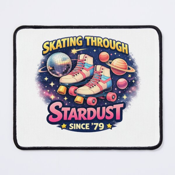 Item preview, Skating Through Stardust – Retro Cosmic Disco designed and sold by Selfique Bloom.