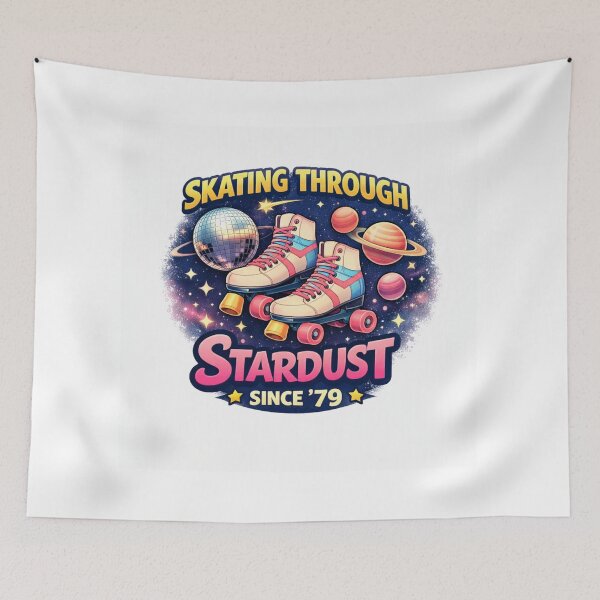 Item preview, Skating Through Stardust – Retro Cosmic Disco designed and sold by Selfique Bloom.