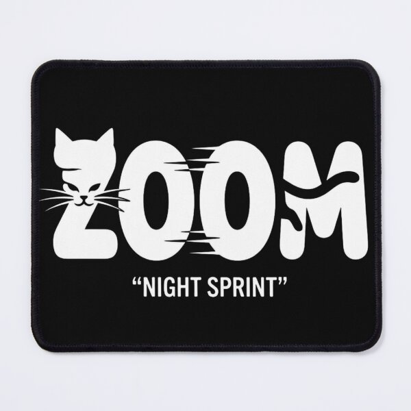 Item preview, Zoom Night Sprint Cat Design designed and sold by GiggleInkTees.