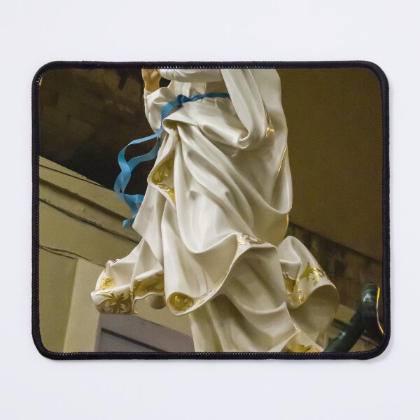 Item preview, Statue Of The Virgin Mary With Crown And Halo Of Stars, Praying Madonna In White Robe designed and sold by Nmallia.