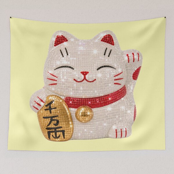 Item preview, Disco Lucky Cat designed and sold by Ellie Dyer.