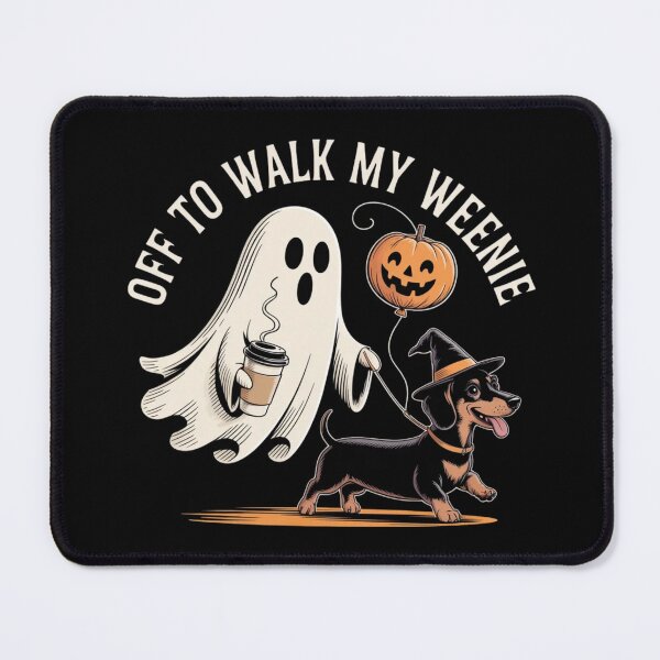 Item preview, Funny Vintage 90s Off to Walk My Weenie Dachshund Dog Halloween designed and sold by ZACK ART.