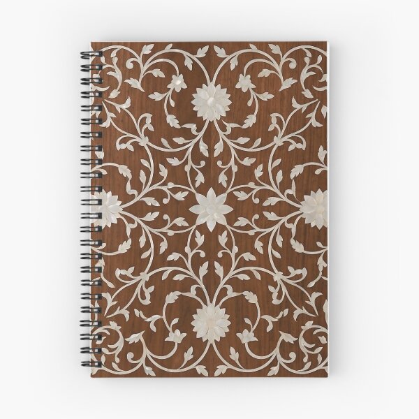 Item preview, Arabic Traditional Floral Wood Inlay Pattern - Mother of Pearl Art designed and sold by Fattosh.