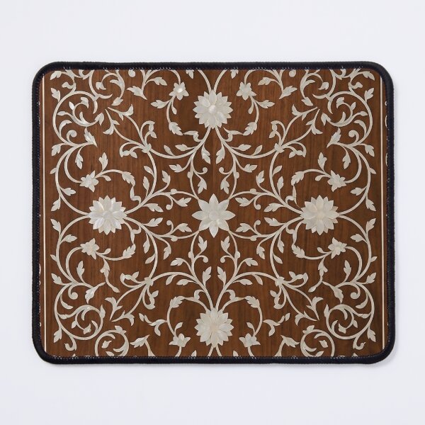 Item preview, Arabic Traditional Floral Wood Inlay Pattern - Mother of Pearl Art designed and sold by Fattosh.