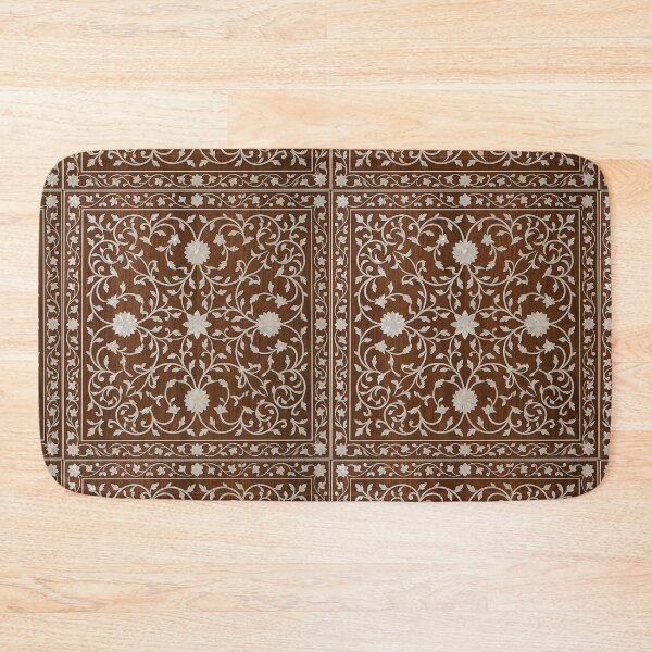 Item preview, Arabic Traditional Floral Wood Inlay Pattern - Mother of Pearl Art designed and sold by Fattosh.