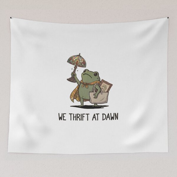 Item preview, We Thrift At Dawn - Funny Frog designed and sold by Gbriel3.