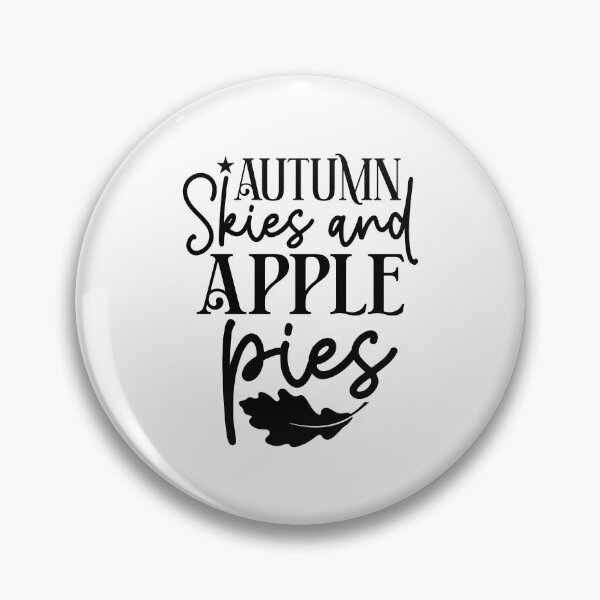 Item preview, Autumn Skies And Apple Pies - Autumn Halloween Vibes Quotes Retro Vintage Fall Season Gift designed and sold by FuzionRaptor.