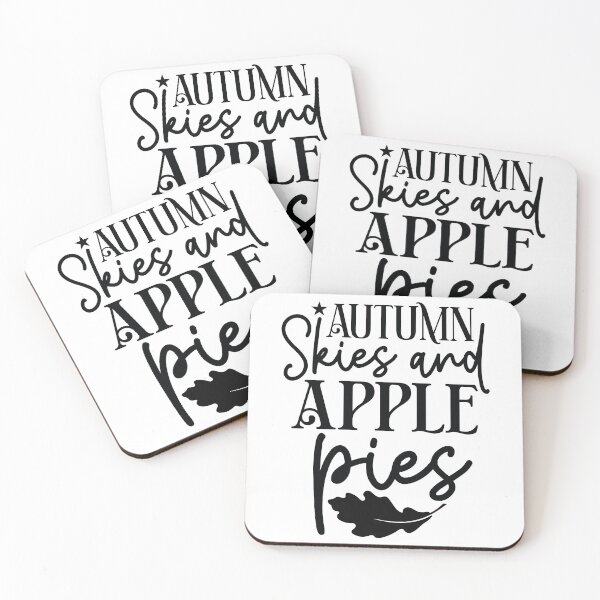 Item preview, Autumn Skies And Apple Pies - Autumn Halloween Vibes Quotes Retro Vintage Fall Season Gift designed and sold by FuzionRaptor.