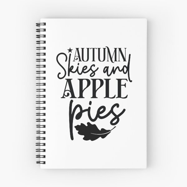Item preview, Autumn Skies And Apple Pies - Autumn Halloween Vibes Quotes Retro Vintage Fall Season Gift designed and sold by FuzionRaptor.