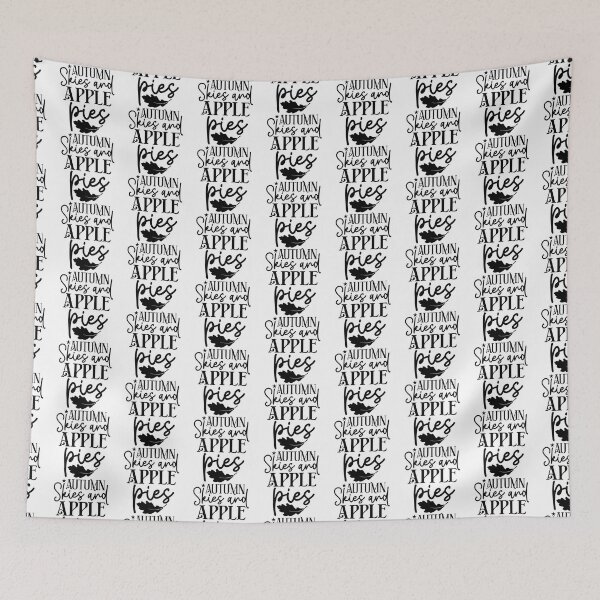 Item preview, Autumn Skies And Apple Pies - Autumn Halloween Vibes Quotes Retro Vintage Fall Season Gift designed and sold by FuzionRaptor.