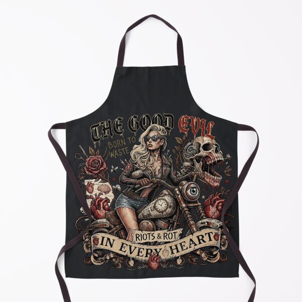 Item preview, Gothic Evil Biker Woman Heart designed and sold by Voodoo Store Paranormal Collections.
