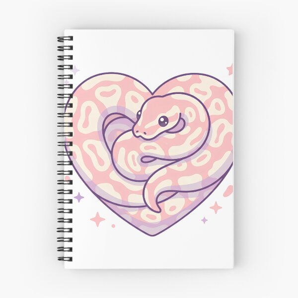 Item preview, Kawaii Ball Python in a Pink Heart – Pastel Snake Lover Art designed and sold by Dewer Shop.