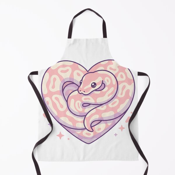 Item preview, Kawaii Ball Python in a Pink Heart – Pastel Snake Lover Art designed and sold by Dewer Shop.