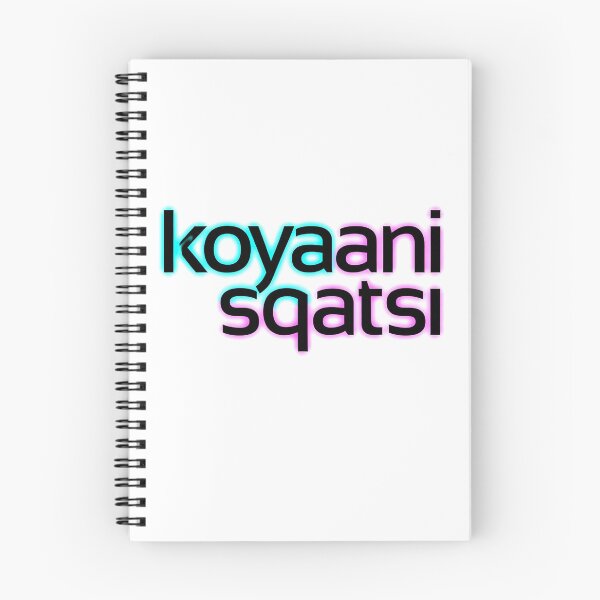 Item preview, Koyaanisqatsi Neon Typography Aesthetic Sticker designed and sold by ExploreAura Studio.