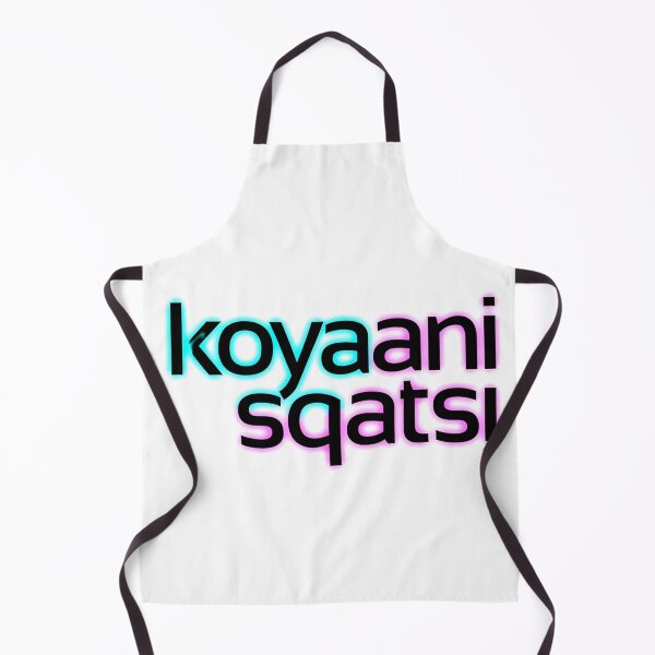 Item preview, Koyaanisqatsi Neon Typography Aesthetic Sticker designed and sold by ExploreAura Studio.