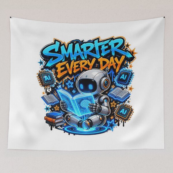 Item preview, SMARTER EVERY DAY Graffiti Sticker PNG | Motivational Learning Design | Study Aesthetic Vinyl Decal | Student, Teacher & STEM Gift designed and sold by Stylestickers55.