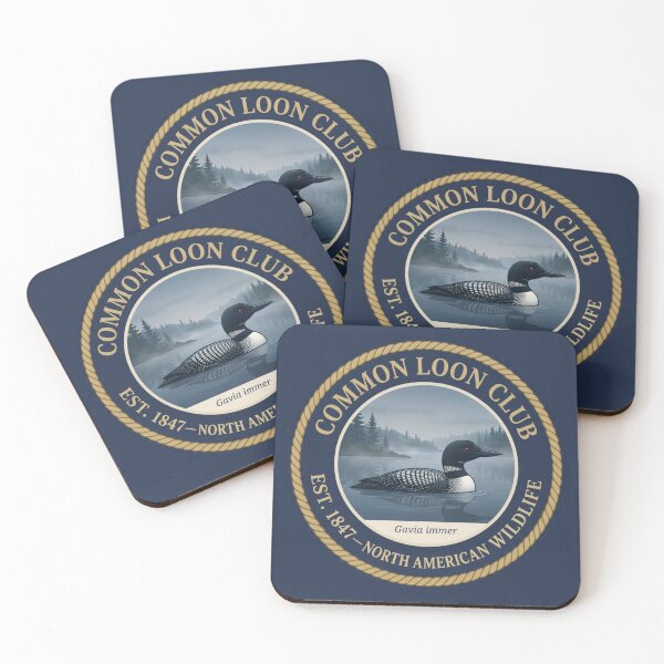Item preview, Common Loon Club Vintage Badge North American Wildlife designed and sold by CalmCapy Co.