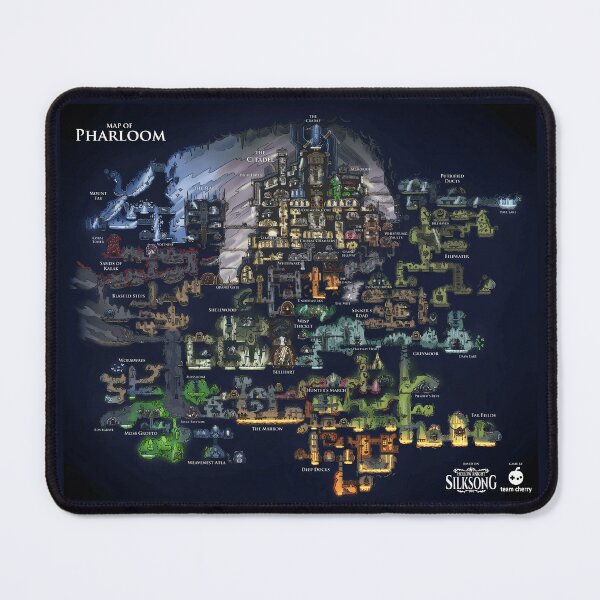 Item preview, [HD] Hollow Knight Silksong Map designed and sold by DeviantMerch.