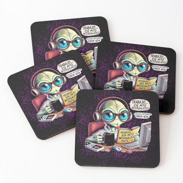 Item preview, Working is an Intergalactic Myth Funny Alien UFO Sticker designed and sold by rosamgl.