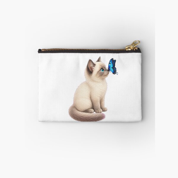 Item preview, Ragdoll Kitten with Blue Butterfly designed and sold by RoPrincess.