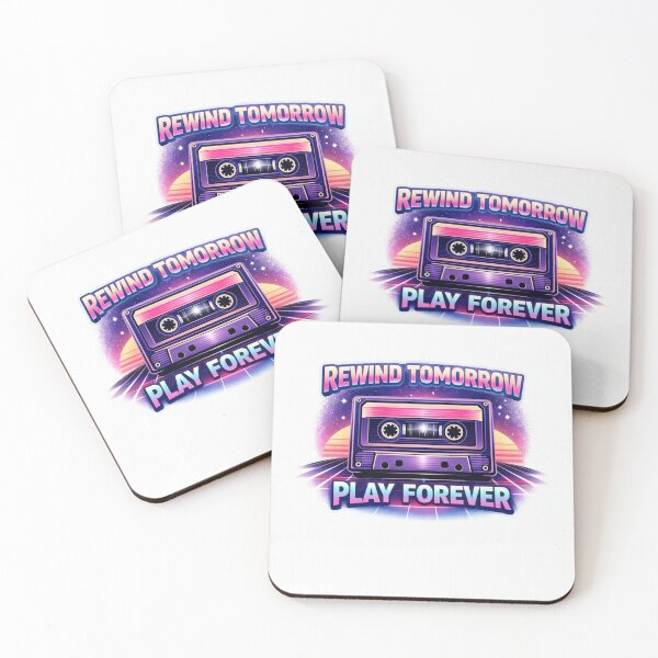 Item preview, Rewind Tomorrow – Play Forever Retro Cassette designed and sold by Selfique Bloom.