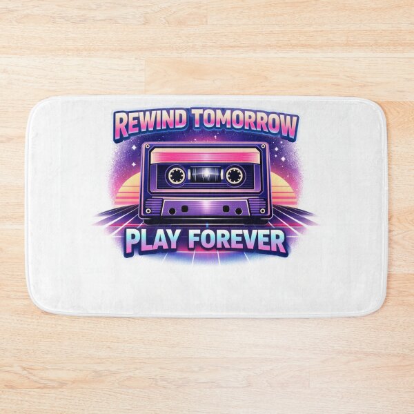 Item preview, Rewind Tomorrow – Play Forever Retro Cassette designed and sold by Selfique Bloom.