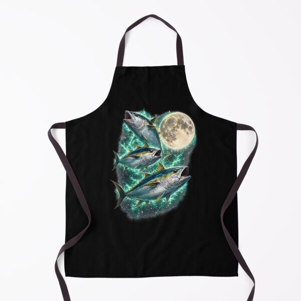 Item preview, Three Tuna Moon Cosmic Fishing Celestial Ocean Fisherman Gift designed and sold by happyshirt27.
