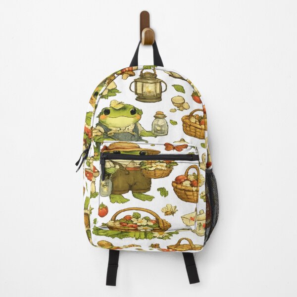 Item preview, Cute Cottagecore Frog Seamless Pattern | Whimsical Forest Frogs, Mushrooms & Wildflowers designed and sold by AvalonTshirts.