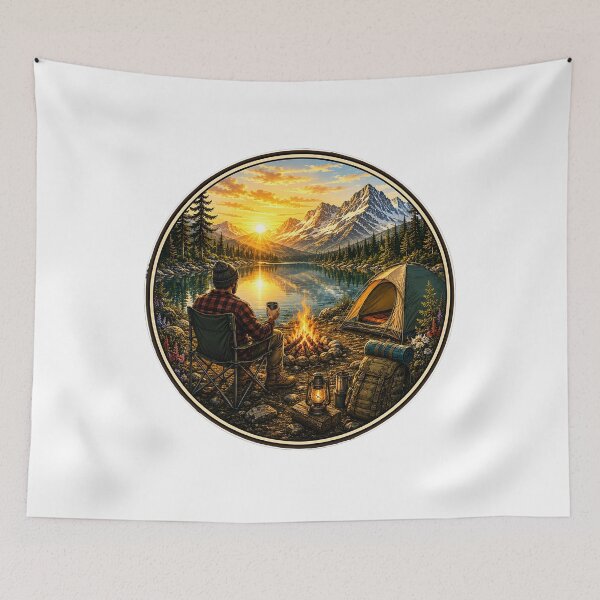 Item preview, Solo Camping Sunset Escape designed and sold by DariaOltes.