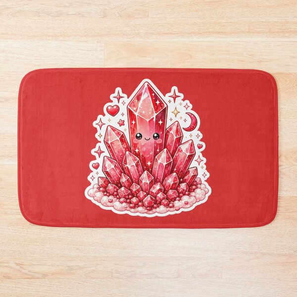 Item preview, Cute Kawaii Red Crystal Cluster Sticker designed and sold by Christiana-Art.