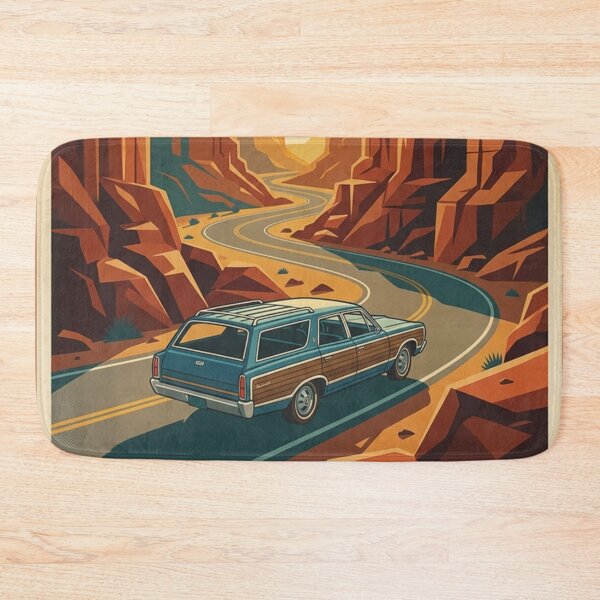 Item preview, Retro Station Wagon Desert Road Trip designed and sold by Dimensionality.