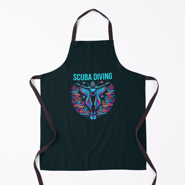 Item preview, Pixel Art Scuba Diving Neon Synthwave Coral Reef Graphic designed and sold by KiwiRider.