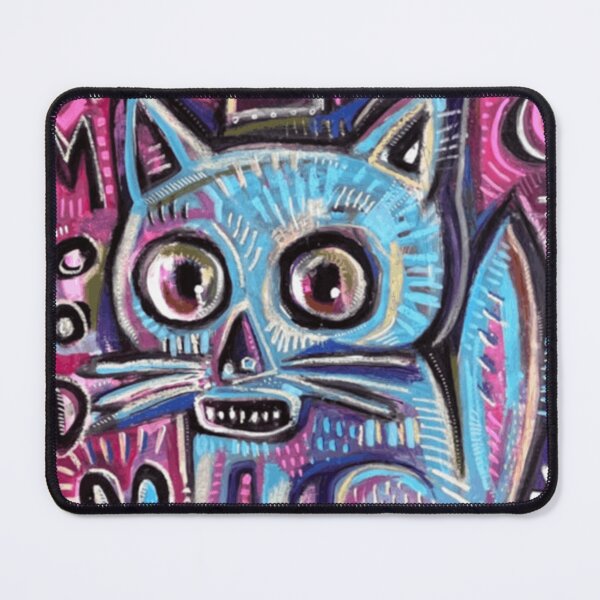Item preview, Crowned Blue Cat in a Pink Moon designed and sold by dariakustocr.