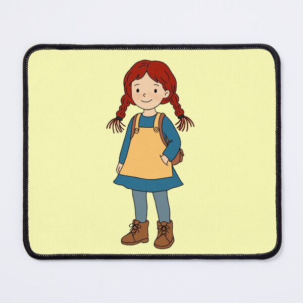 Item preview, Redhead girl with braids - 2000s retro illustration designed and sold by ZuriRetroPrints.