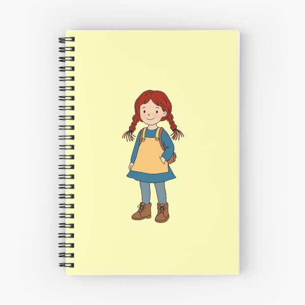 Item preview, Redhead girl with braids - 2000s retro illustration designed and sold by ZuriRetroPrints.