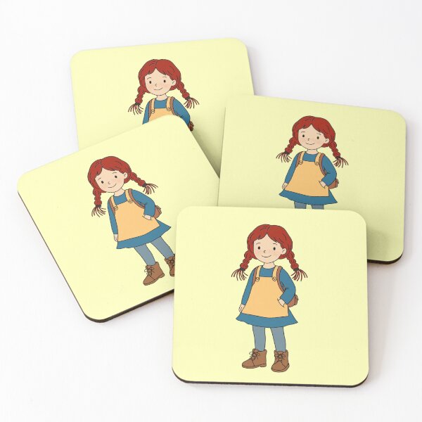 Item preview, Redhead girl with braids - 2000s retro illustration designed and sold by ZuriRetroPrints.