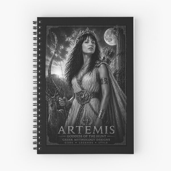 Item preview, ARTEMIS Black & White Edition – Greek Mythology Poster designed and sold by Ancient-Era.