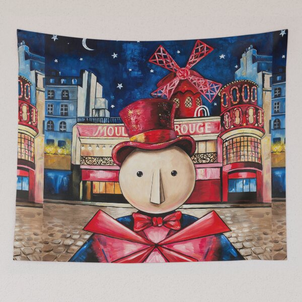 Item preview, Pigalle Paris Vintage Travel Poster - Quirky French Art Print designed and sold by LeQuirks.