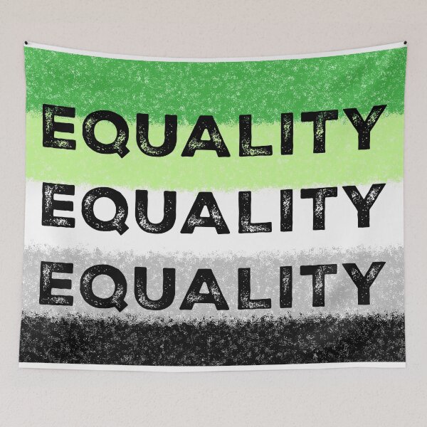 Item preview, Equality - Aromantic Flag designed and sold by Qweird Artistry.
