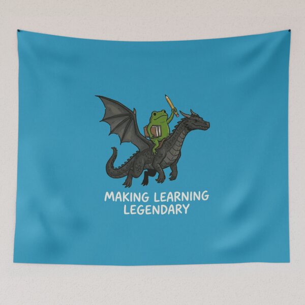 Item preview, Making Learning Legendary - Funny Frog designed and sold by Gbriel3.