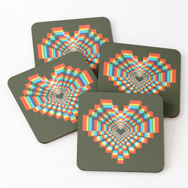 Item preview, Dark Pixel Heart - Soft CMYK 2 designed and sold by animinimal.