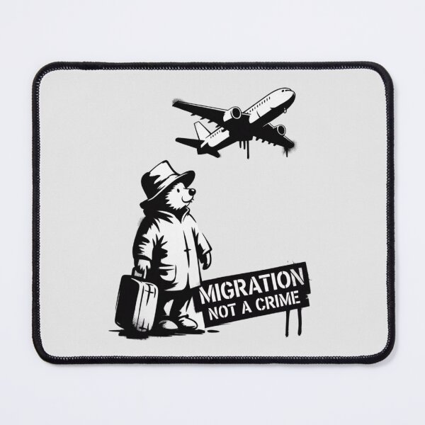 Item preview, Banksy - Migration not a crime designed and sold by 123ks.