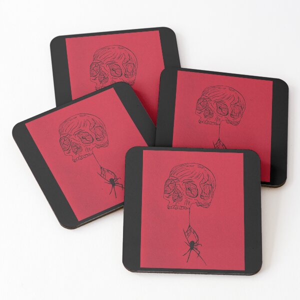 Item preview, Skull and Spider Illustration designed and sold by moonshinemais.