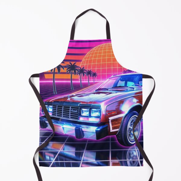 Item preview, Neon Retrowave Road Trip Station Wagon designed and sold by Dimensionality.