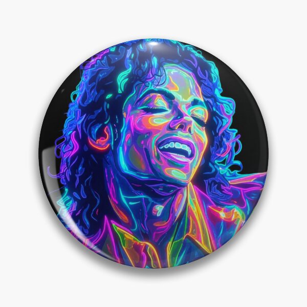 Item preview, Neon Pop Singer Portrait Retro Glow Artwork designed and sold by ExploreAura Studio.