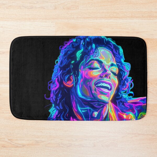 Item preview, Neon Pop Singer Portrait Retro Glow Artwork designed and sold by ExploreAura Studio.