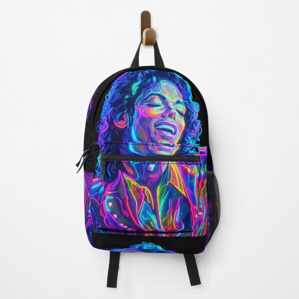 Item preview, Neon Pop Singer Portrait Retro Glow Artwork designed and sold by ExploreAura Studio.