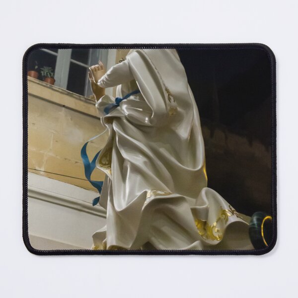 Item preview, Statue Of The Virgin Mary With Crown And Halo Of Stars, Praying Madonna In White Robe designed and sold by Nmallia.